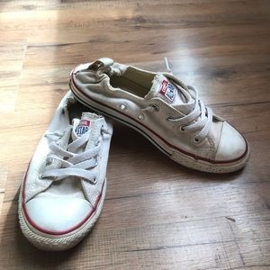 WHITE SLIP ON CONVERSE